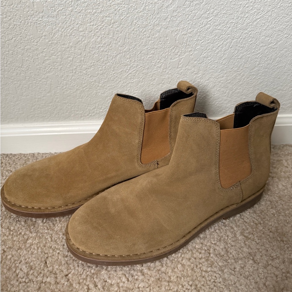 BP Tan Suede Chelsea Boots